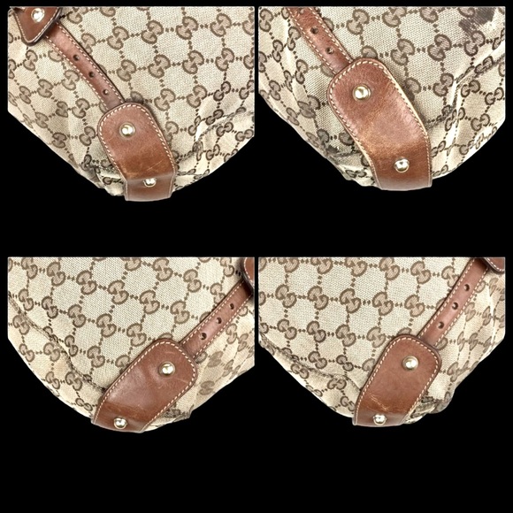 Authentic‼️ 🔥🔥GUCCI 🔥🔥Pelham Horsebit
Beige Canvas Bag Braided Leather. - Picture 10 of 10